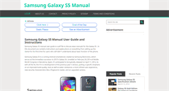 Desktop Screenshot of galaxys5manuals.com