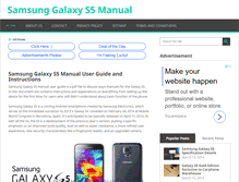 Tablet Screenshot of galaxys5manuals.com